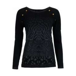 Desigual Sweter Damski Gaea S Czarny. Swetry damskie marki Desigual. W wyprzedaży za 173.00 zł.