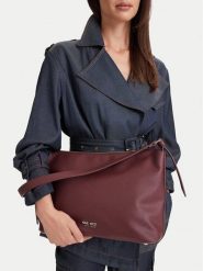 Nine West Torebka CEO-PRINCE STAR-LDA9530 Bordowy. Czerwone torebki do ręki damskie Nine West, bez wzorów, ze skóry, retro, bez dodatków. Za 229.99 zł.