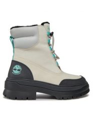 Timberland Trzewiki Brooke Valley Winter Wp TB0A5Y1CL771 Biały. Białe botki damskie Timberland, z nubiku, bez obcasa, na płaskiej podeszwie, bez zapięcia. Za 789.99 zł.