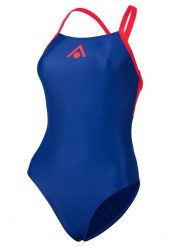 Strój Kąpielowy Aqua Sphere Essential Flyback – Granatowo-Czerwony – Rozmiar 42. Czerwone kostiumy jednoczęściowe damskie Aqua Sphere, bez wzorów, z materiału, klasyczne, na fitness i siłownię. Za 140.15 zł.