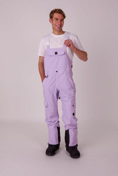 Spodnie ogrodniczki Yeh Man - lawendowe. Fioletowe spodnie snowboardowe męskie OOSC, m, bez wzorów, z materiału, narciarskie. Za 1,078.99 zł.