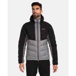 Męska kurtka ocieplana Kilpi TEVERY-M. Czarne kurtki sportowe męskie Kilpi, l, bez wzorów, z puchu, trekkingowe. Za 680.25 zł.