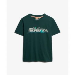 Koszulka damska Superdry Supply Co. Zielone t-shirty damskie Superdry., bez wzorów, eleganckie, bez kołnierzyka. W wyprzedaży za 143.20 zł.