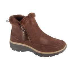 Buty zimowe damskie, Easy Going - Cool Zip!. Brązowe obuwie sportowe damskie Skechers, bez wzorów, trekkingowe, Skechers Sport. Za 349.99 zł.