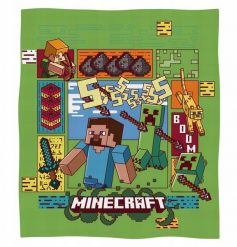 Stabilus Halantex dziecięcy koc Minecraft MNC-4134FB, 130x170 cm. Kocyki dla dzieci Stabilus. Za 72.26 zł.