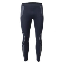 Legginsy termiczne Hi-Tec Buraz Bottom. Niebieskie legginsy sportowe męskie Hi-tec, l, bez wzorów, z nylonu, na fitness i siłownię. Za 110.55 zł.