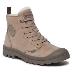 Trapery Palladium. Brązowe śniegowce i trapery męskie Palladium, bez zapięcia. Za 639.99 zł.