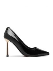 Nine West Szpilki EO-LP956190-1 Czarny. Czarne szpilki damskie Nine West, bez wzorów, ze skóry, bez obcasa, bez zapięcia. Za 279.99 zł.