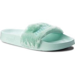 Klapki PUMA - Fur Slide 365772 01 Bay/Puma Silver. Zielone klapki damskie Puma, z materiału. W wyprzedaży za 199.00 zł.