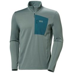 Bluza 1/2 zip Helly Hansen Versalite Fleece. Zielone bluzy męskie Helly Hansen, m, bez wzorów, z elastanu, bez kaptura. Za 368.00 zł.