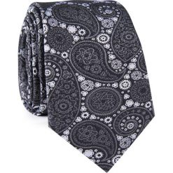 Krawat jedwabny KWSR000315. Białe krawaty i muchy Giacomo Conti, bez wzorów, z jedwabiu, eleganckie. Za 129.00 zł.