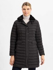 Fuchs Schmitt Pikowany płaszcz Kobiety Sztuczne włókno czarny, 44. Czarne płaszcze damskie Fuchs Schmitt, bez wzorów, z włókna, eleganckie, bez kaptura. Za 949.95 zł.