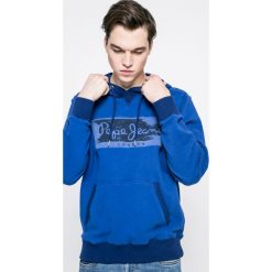 Pepe Jeans - Bluza Woodward. Niebieskie bluzy męskie Pepe Jeans, z nadrukiem, z bawełny. W wyprzedaży za 219.90 zł.