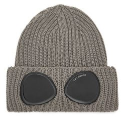 Czapka C.P. Company. Brązowe czapki i kapelusze męskie C.P. Company, na zimę, bez wzorów. Za 609.99 zł.