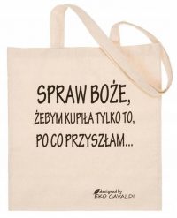 Shopperka materiałowa [DH] EKO beżowa wzór 02. Brązowe torebki shopper damskie Inny, bez wzorów, z bawełny, bez dodatków. Za 7.60 zł.