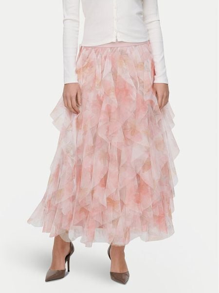 ONLY Spódnica tiulowa Sky 15374548 Różowy Regular Fit. Czerwone spódnice damskie Only, s, bez wzorów, z syntetyku, midi. Za 164.99 zł.