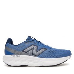 Buty do biegania New Balance. Niebieskie buty sportowe męskie New Balance, bez zapięcia, do biegania. Za 299.99 zł.