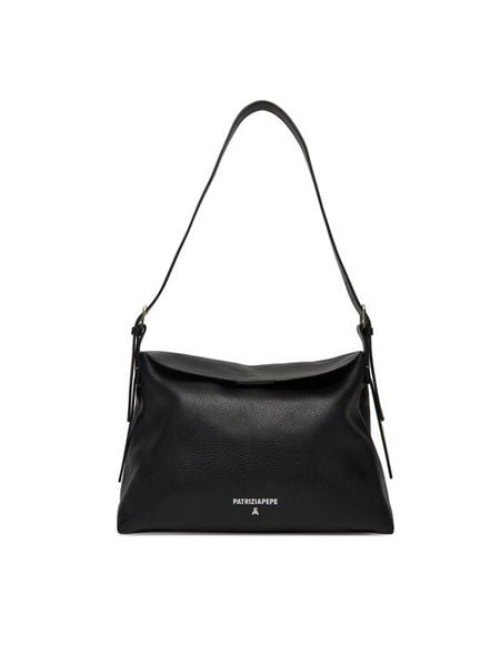 Patrizia Pepe Torebka 8B0257/L148-K103 Czarny. Czarne torebki do ręki damskie Patrizia Pepe, bez wzorów, ze skóry, bez dodatków. Za 1,199.00 zł.