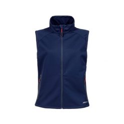 Damska kurtka bez rękawów Musto Essential Softshell. Niebieskie kurtki sportowe damskie Musto, bez wzorów, z softshellu, bez kaptura, żeglarskie. Za 553.00 zł.