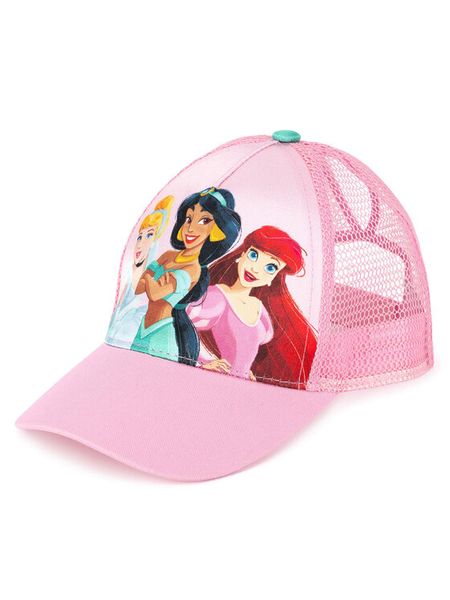 Princess Czapka z daszkiem ACCCS-SS24-202DPRN-A Różowy. Czerwone czapki dla dzieci Princess, bez wzorów, z poliesteru. Za 39.99 zł.