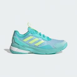 Buty halowe Crazyflight 6. Białe obuwie sportowe damskie Adidas, bez wzorów, do siatkówki. Za 649.00 zł.