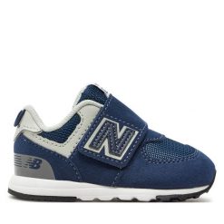 Sneakersy New Balance. Niebieskie trampki i tenisówki chłopięce New Balance, bez wzorów, bez zapięcia. Za 179.99 zł.
