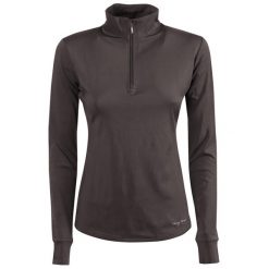 Damska koszulka do jazdy konnej Harry's Horse Sporty Izzy. Brązowe koszulki sportowe damskie HARRYS HORSE, s, bez wzorów, sportowe, bez kołnierzyka. Za 179.50 zł.