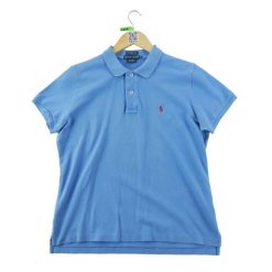 Second life - Koszulka Ralph Lauren damska z krótkim rękawem - Stan bardzo dobry. Niebieskie koszulki sportowe damskie Ralph Lauren, l, bez wzorów, bez kołnierzyka, bez ramiączek, na golfa. Za 127.76 zł.
