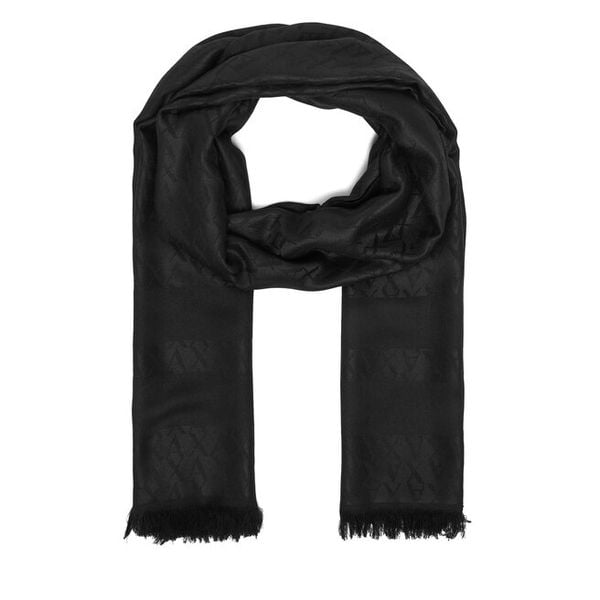 Szal Armani Exchange. Czarne szaliki i chusty damskie Armani Exchange, bez wzorów. Za 404.99 zł.