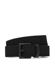 HUGO Pasek Męski 50558780 Czarny. Czarne paski damskie Hugo, bez wzorów, z materiału. Za 339.99 zł.