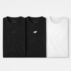 ZESTAW KOSZULEK MĘSKICH 4F T-SHIRT KOLECJA LIMITOWANA 3PAK XXL M3947 SS26. T-shirty męskie 4f, m, bez wzorów, z bawełny, sportowe, bez kołnierzyka. Za 164.98 zł.