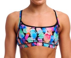 Strój dwuczęściowy Funkita Sports Top Tickle Torture - góra od bikini. Brązowe bikini damskie FUNKITA, s, bez wzorów. Za 139.00 zł.