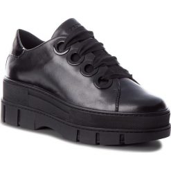 Półbuty GEOX - D Roose B D84BNB 043HH C9999 Black. Czarne półbuty damskie Geox, z materiału. W wyprzedaży za 409.00 zł.