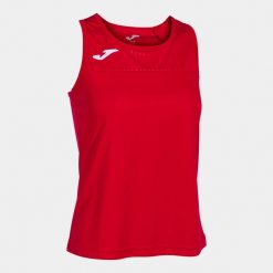 Damska koszulka typu tank top Joma Montreal. Niebieskie koszulki sportowe damskie Joma, xl, bez wzorów, z poliesteru, bez kołnierzyka, bez ramiączek, do biegania. Za 125.50 zł.