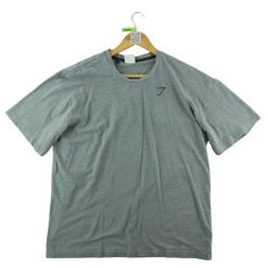 Second life - Gymshark męski T-shirt oversize szary - Stan bardzo dobry. Szare t-shirty męskie GYMSHARK, m, bez wzorów, z materiału, sportowe, bez kołnierzyka. Za 63.86 zł.