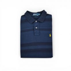Second life - Krótki rękaw męskie polo granatowe - Jak nowy. Niebieskie buty sportowe męskie Ralph Lauren, bez zapięcia, na golfa. Za 126.86 zł.