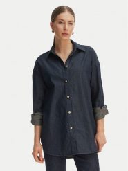 Armani Exchange Koszula jeansowa XW002258 AF21337 MB001 Granatowy Relaxed Fit. Niebieskie bluzki damskie Armani Exchange, xl, bez wzorów, z bawełny, bez kołnierzyka, bez ramiączek. Za 759.99 zł.