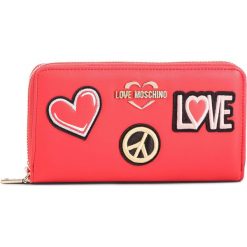 Duży Portfel Damski LOVE MOSCHINO - JC5604PP17LJ0500 Rosso. Czerwone portfele damskie Love Moschino, ze skóry ekologicznej. Za 429.00 zł.