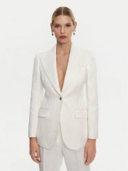 Dolce&Gabbana Marynarka F29UCT FJTBV Biały Regular Fit. Białe żakiety damskie Dolce&Gabbana, bez wzorów, z bawełny. Za 11,849.00 zł.