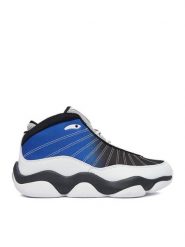 SHAQ Buty do koszykówki EO-NET AQ95088M-BWM Niebieski. Niebieskie buty sportowe męskie Shaq, z materiału, bez zapięcia, do koszykówki. Za 369.99 zł.