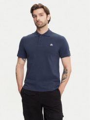 Moose Knuckles Polo Everett M34MT712 Granatowy Slim Fit. Niebieskie koszulki polo męskie Moose Knuckles, l, bez wzorów, z bawełny, bez ramiączek. Za 419.99 zł.