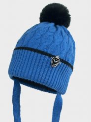 Jamiks Czapka Heino II JZF304-S Niebieski. Niebieskie buty zimowe chłopięce Jamiks, bez wzorów, z materiału, bez zapięcia. Za 109.99 zł.
