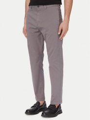 HUGO Chinosy David251D 50530886 Szary ciemny Slim Fit. Szare eleganckie spodnie męskie Hugo, m, bez wzorów, z bawełny. Za 449.99 zł.