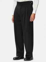 HUGO Spodnie garniturowe Fedix 263X 50565572 Czarny Modern Fit. Czarne eleganckie spodnie męskie Hugo, m, bez wzorów, z materiału. Za 899.99 zł.