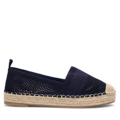 Espadryle Jenny Fairy. Niebieskie espadryle damskie Jenny Fairy, bez wzorów, bez obcasa, bez zapięcia. Za 79.99 zł.