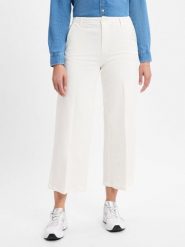 Comma casual identity Spodnie culottes - Alva Kobiety Bawełna biały, 46. Białe spodnie materiałowe damskie comma casual identity, bez wzorów, z bawełny. Za 279.95 zł.