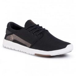 Buty Męskie na deskorolkę Etnies Scout – Black/White/Gum. Białe buty sportowe męskie Etnies, bez zapięcia. W wyprzedaży za 315.85 zł.