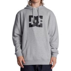 Bluza DC SCHOES DC Star HD Logo ADYSF03099-KNFH. Szare bluzy męskie DC Shoes, na zimę, bez wzorów, bez kaptura. Za 359.00 zł.