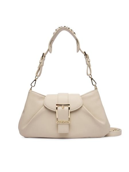 Valentino Torebka Cassandra VBS9TF13 Écru. Białe torebki do ręki damskie Valentino, bez wzorów, ze skóry, bez dodatków. Za 649.99 zł.