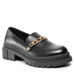 Loafersy DeeZee. Czarne mokasyny damskie DeeZee. Za 89.99 zł.